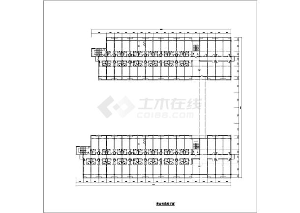 经典CAD模块（宿舍平面图）-图二