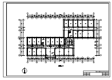 土木工程毕业设计_办公楼设计_5000平米左右某六层框架办公楼建施cad图(含计算书，毕业设计)-图一