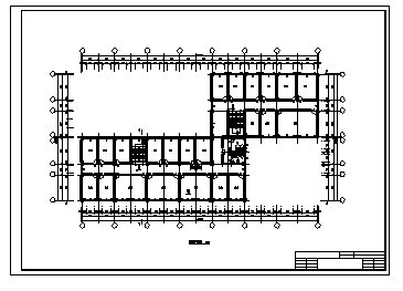 土木工程毕业设计_办公楼设计_5000平米左右某六层框架办公楼建施cad图(含计算书，毕业设计)-图二