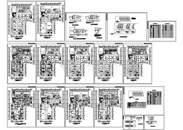 L型医院手术楼暖通设计施工图-图一