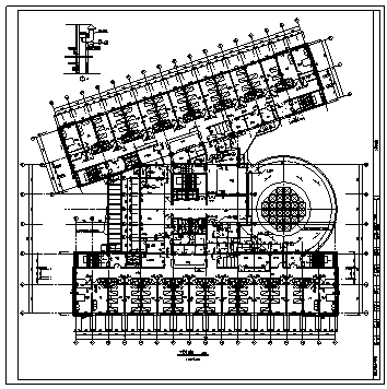 医院设计_某市某七层第一中心医院建筑施工cad图(含平面图）-图一