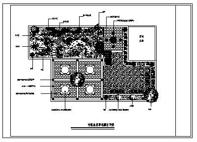 医院设计_某中医院屋顶花园绿化设计cad图(含八种设计)_图1