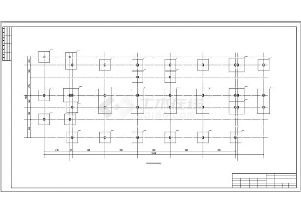 [学士]三层框架结构教学楼建筑结构cad设计图-图一