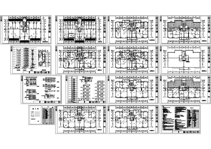 某12层住宅电气设计cad施工图纸_图1