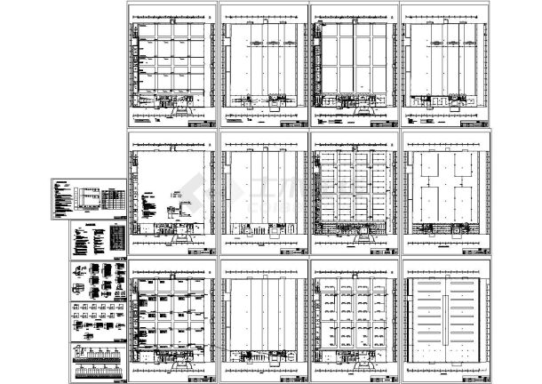 某2层大型厂房全套电气施工图-图一