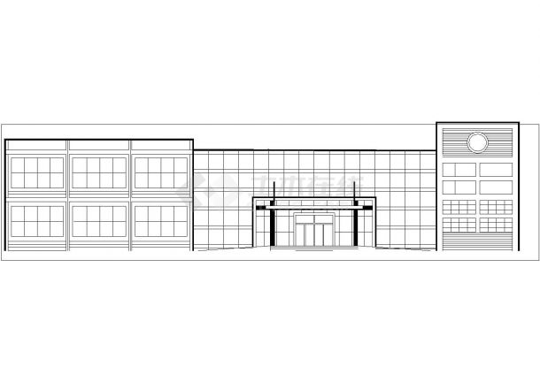 3900平米2层框架结构高档餐厅平立剖面CAD设计图纸-图一
