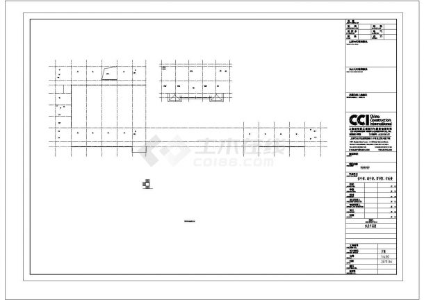 徐州某学校初高中部4层图书馆行政楼CAD施工图（含屋顶面设计）-图一