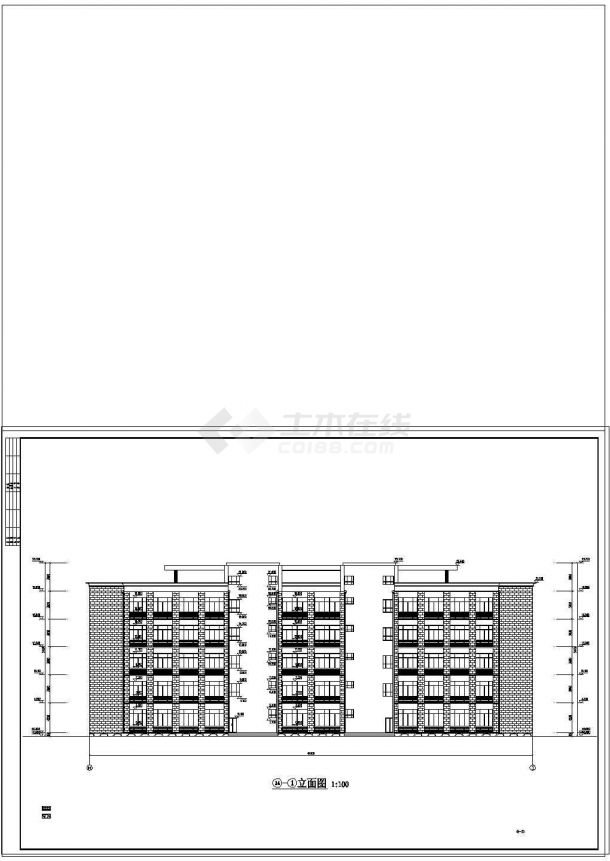 土木工程毕业设计_办公楼设计_[学士]五层框架结构办公楼毕业设计（含建筑结构图计算书）-图二