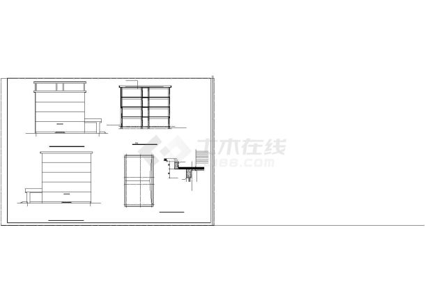 [学士]五层框架结构教学楼建筑结构cad设计图（包括建施及设计计算）-图二