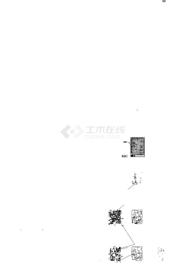 上海商务办公楼机电设备cad施工图-图一