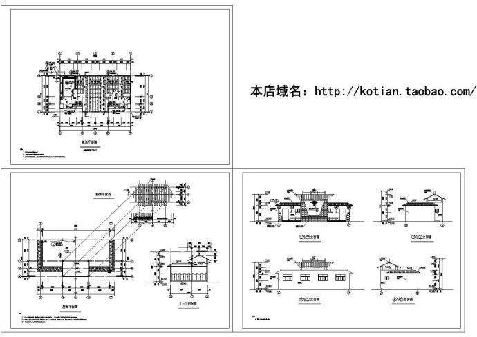 1层159平米彝族风格公厕建筑施工图纸设计_图1