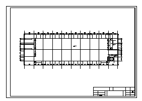 土木工程毕业设计_3500平米某四层框架结构仪表厂生产车间建施cad图(含计算书，毕业设计)-图二