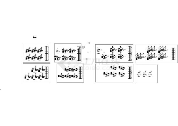  Detailed design of section of weak current room of sixth floor commercial plaza - Figure 1