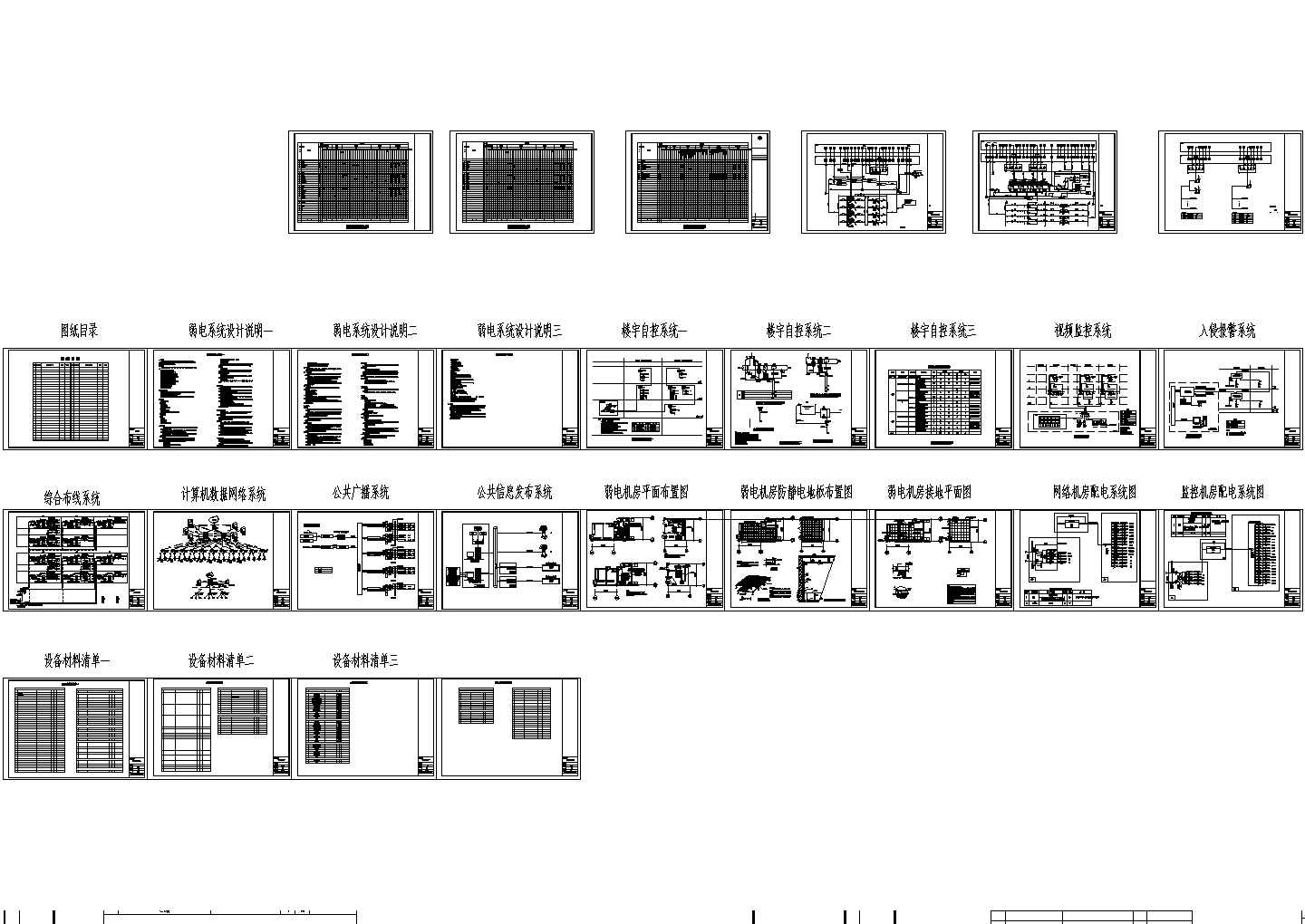 大型会议中心弱电系统设计施工图