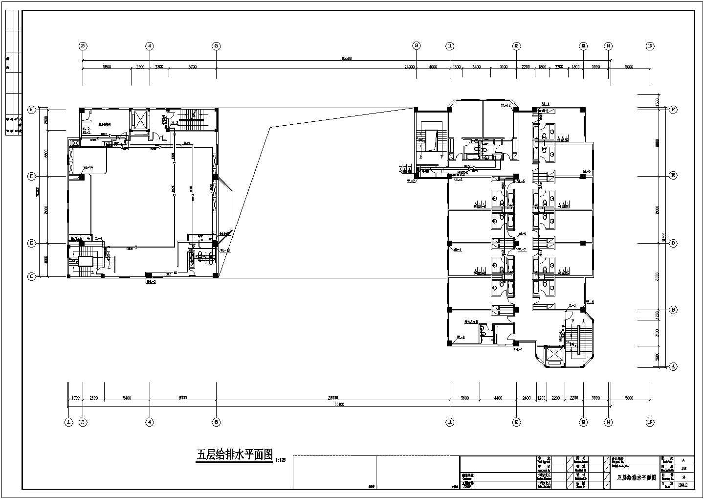 某地区四星级大酒店给排水消防完整设计施工详细方案CAD图纸