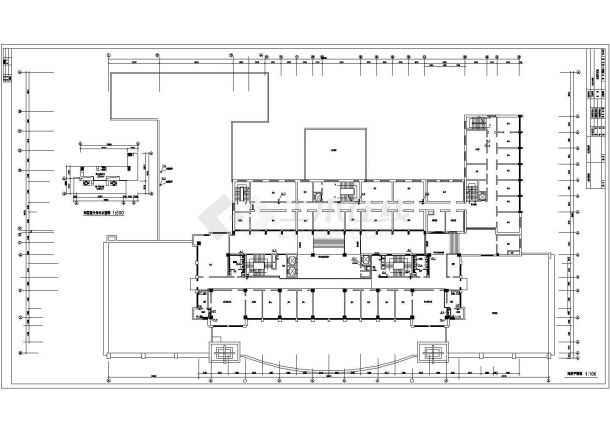 办公楼设计_某地区高层办公楼给排水消防设计施工详细方案CAD图纸-图一