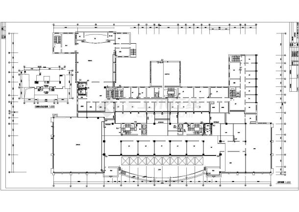 办公楼设计_某地区高层办公楼给排水消防设计施工详细方案CAD图纸-图二