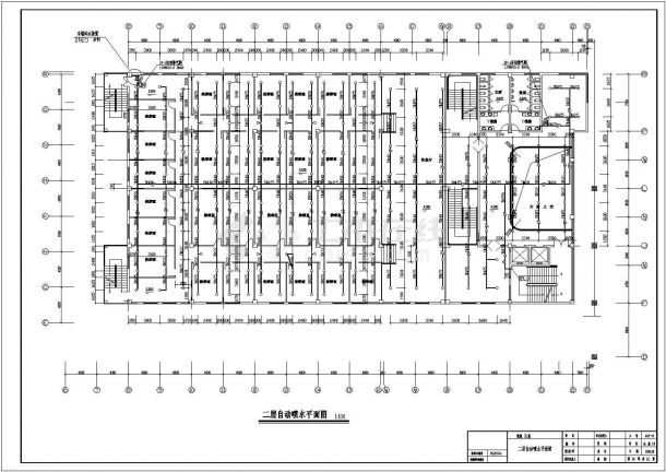 某地区五层商城综合楼给排水消防完整设计施工详细方案CAD图纸-图二