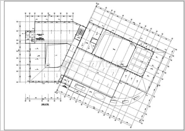 某地区文化中心给排水消防完整设计施工详细方案CAD图纸-图一