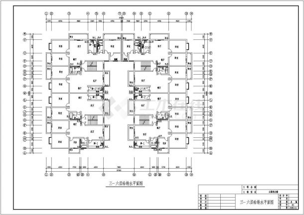 某地区商住楼水电设计施工详细方案CAD图纸-图二