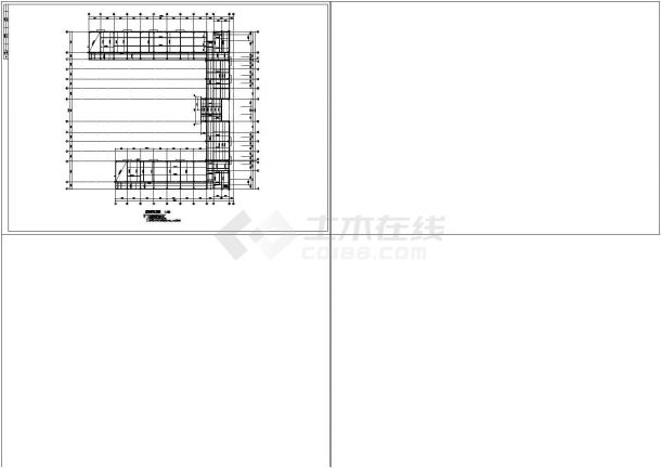 厂房设计_某地区多层框架大跨度厂房结构设计施工详细方案CAD图纸-图一