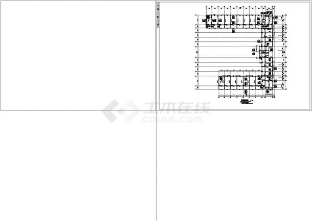 厂房设计_某地区多层框架大跨度厂房结构设计施工详细方案CAD图纸-图二
