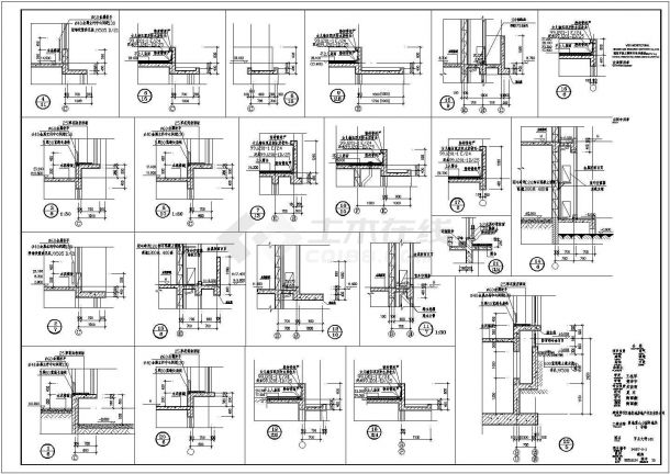 某小区多层框架结构住宅楼设计cad全套建筑施工图（ 含设计说明）-图二