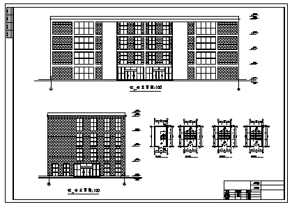 土木工程毕业设计_5000平米某市4层商场全套建筑施工cad图(含计算书，毕业设计)-图一