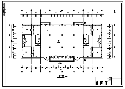 土木工程毕业设计_5000平米某市4层商场全套建筑施工cad图(含计算书，毕业设计)-图二