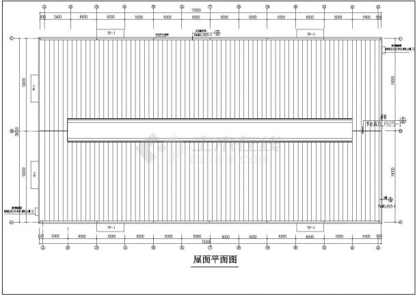 厂房设计_某地区框排架厂房结构设计施工详细方案CAD图纸-图一