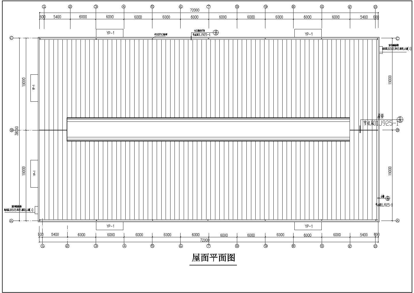 厂房设计_某地区框排架厂房结构设计施工详细方案CAD图纸
