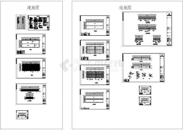 厂房设计_南安某钢结构工程B栋厂房施工图方案-图一