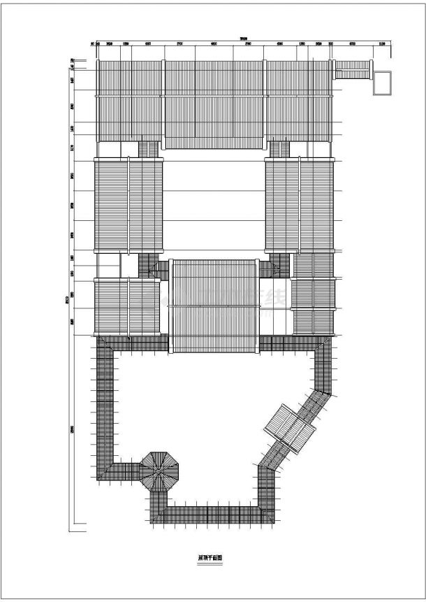 北京经典四合院施工设计CAD图纸-图二