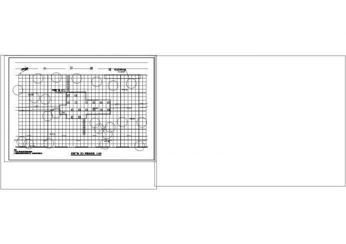 广场平面图、铺装、树池详图CAD_图1