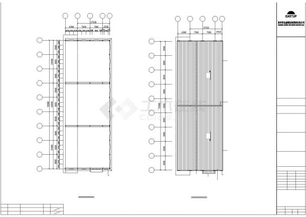 某地鑫泰A栋扩建建筑结构设计cad图纸-图一