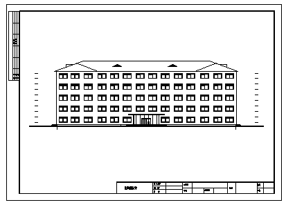 土木工程毕业设计_5500平方米某市某五层中学教学楼建筑设计cad图(含计算书，毕业设计)-图二