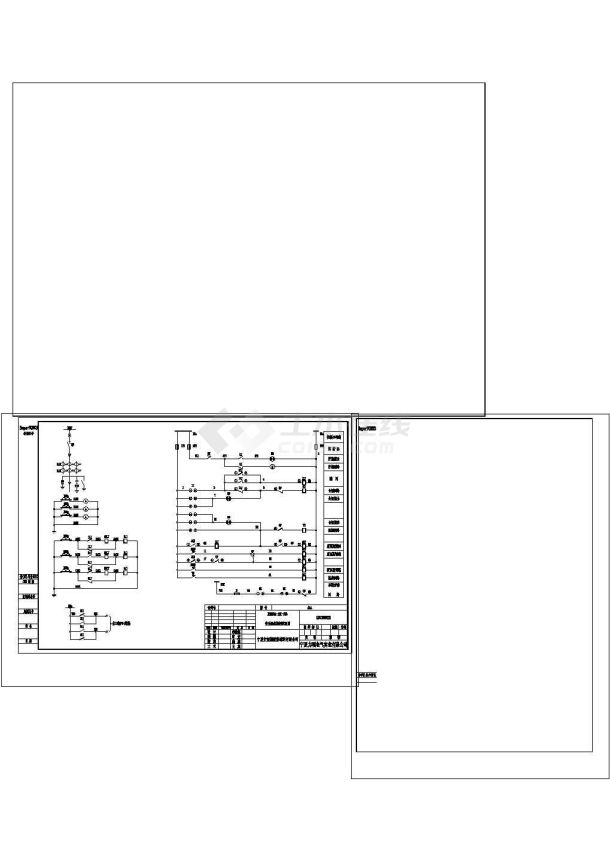 变压器柜控制原理图cad-图一