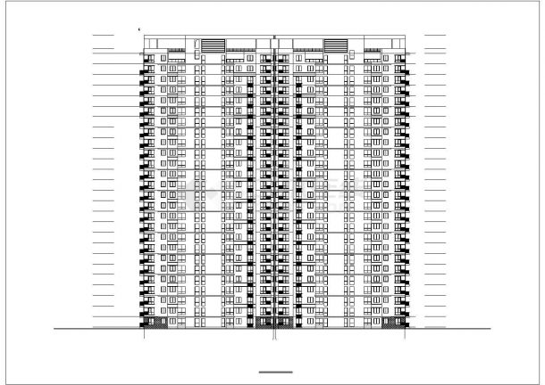 某小区1.8万平米28层框架结构住宅楼全套平立剖面设计CAD图纸-图二