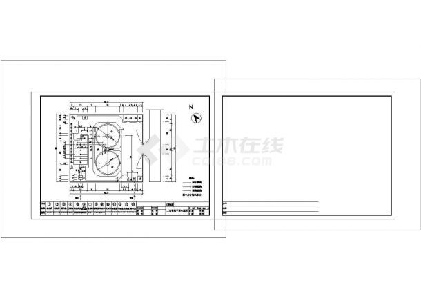 某污水厂平面设备布置图cad-图一