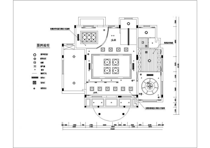 福州市某新建小区140平米户型全套装饰施工设计CAD图纸_图1