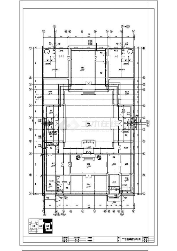 某地中式四合院全套建筑设计CAD施工图（ JPG室内效果）-图二