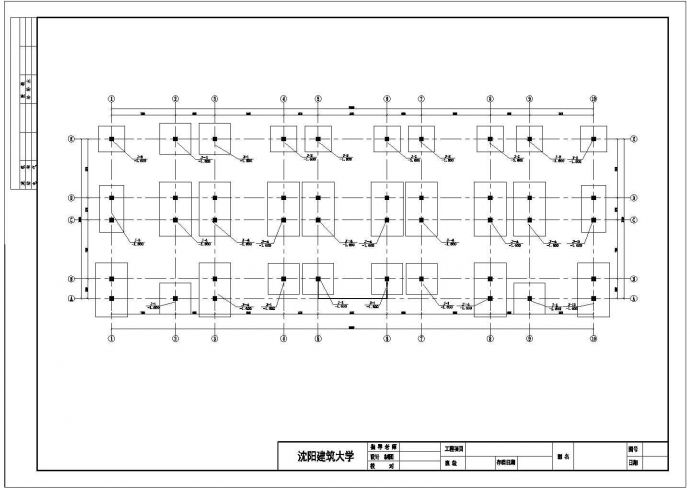 某框架结构五层中学教学楼毕业设计cad结构施工图（含设计说明，含建筑设计，含计算书）_图1