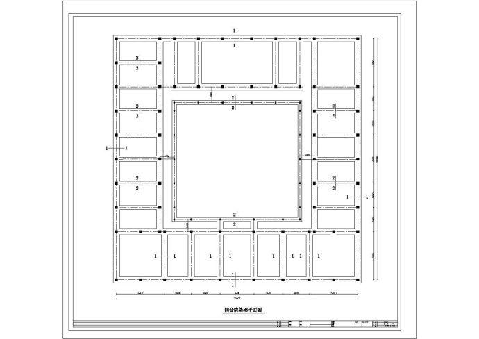 仿古四合院建筑设计CAD参考图_图1