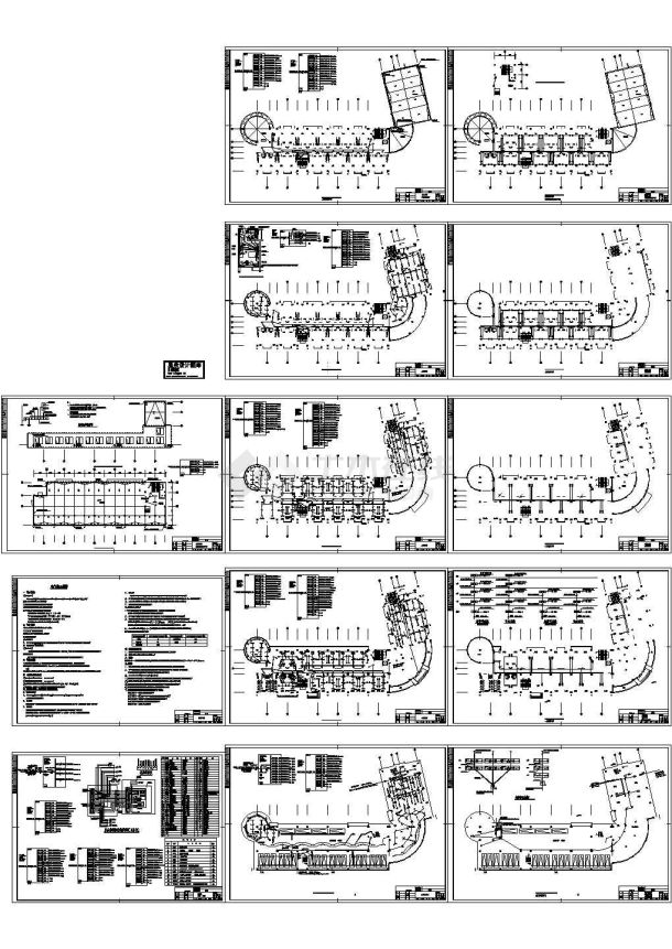 芜湖市某食品厂4层综合楼电气设计CAD施工图-图二