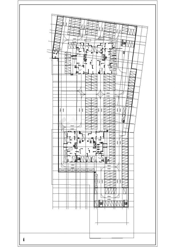 西南地区某两层地下室建筑、结构全套图纸（附抗浮锚杆计算表格）-图二