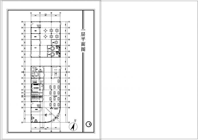 欧式宾馆建筑设计cad方案图纸_图1