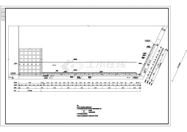 某市小型货运码头结构设计CAD平面布置详图-图二