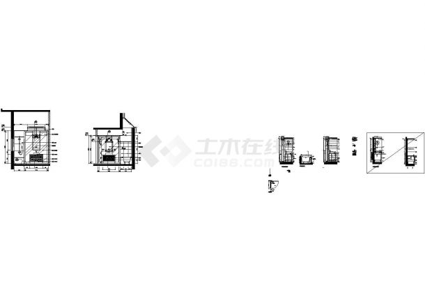 别墅主浴室详图CAD施工图设计-图一