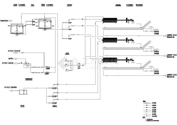某地污泥处理工艺设计详图-图一