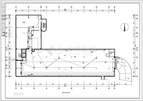 办公楼设计_五层办公楼电气平面设计cad施工图（含设计说明）-图一